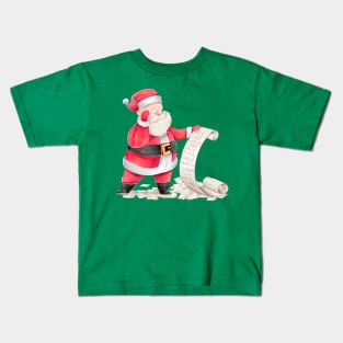 Santa Claus TO DO LIST Kids T-Shirt